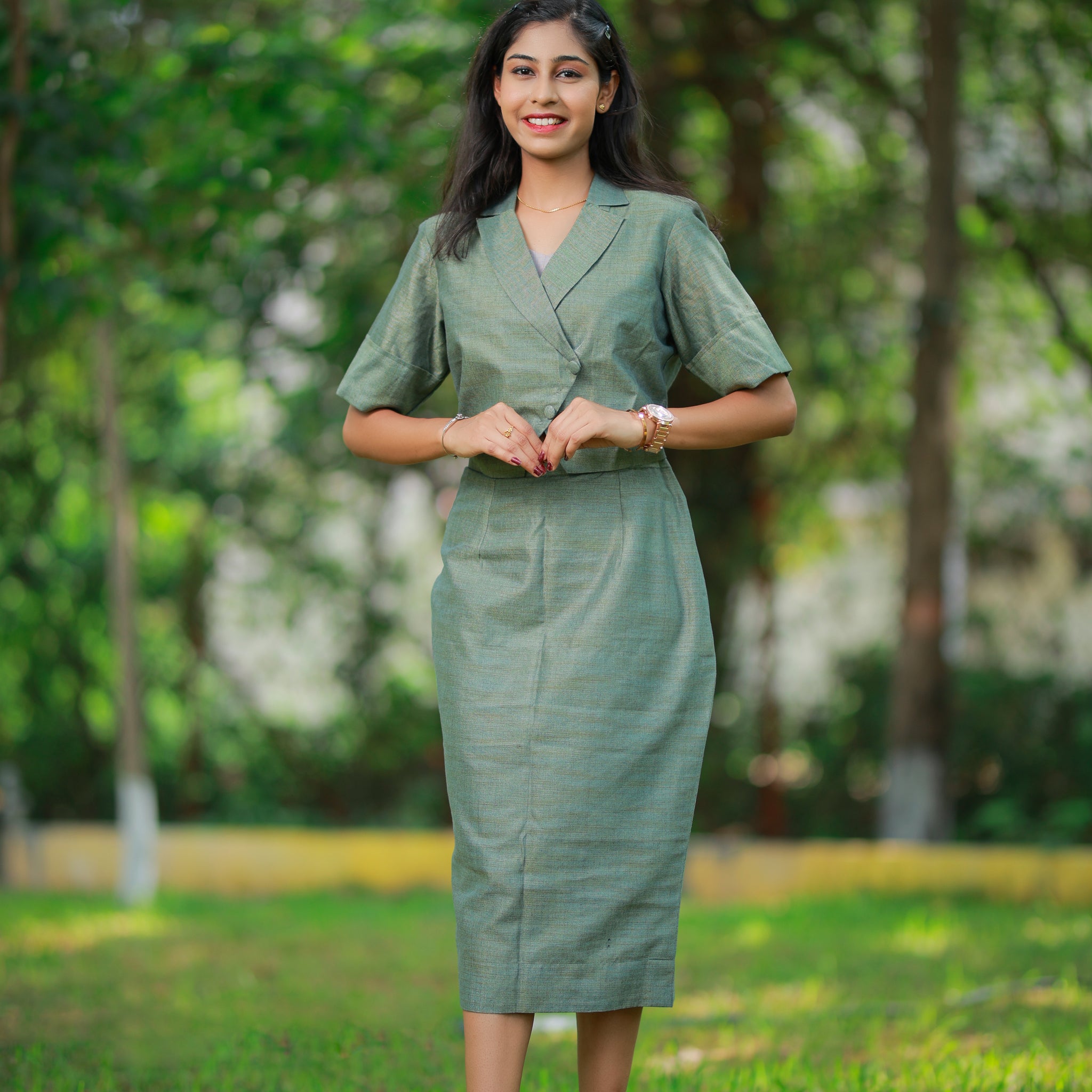 Tailored Green Co-ord Set